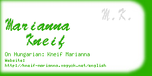 marianna kneif business card